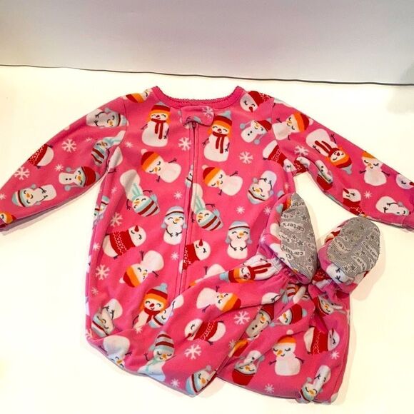 Christmas Sleeper Carters Girls 2T - Picture 1 of 4
